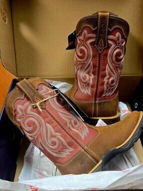Durango Lady Rebel - Western Style Boots in Dark Red